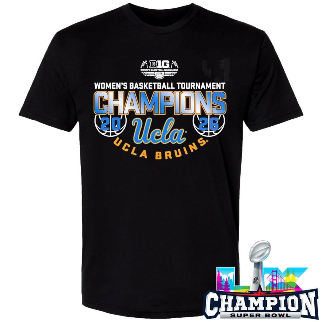 Ucla Bruins Women’s Basketball Back To Back Big 10 Tournament Champions Locker Room Shirt