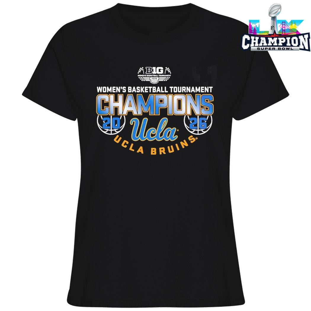 Ucla Bruins Women’s Basketball Back To Back Big 10 Tournament Champions Locker Room Shirt