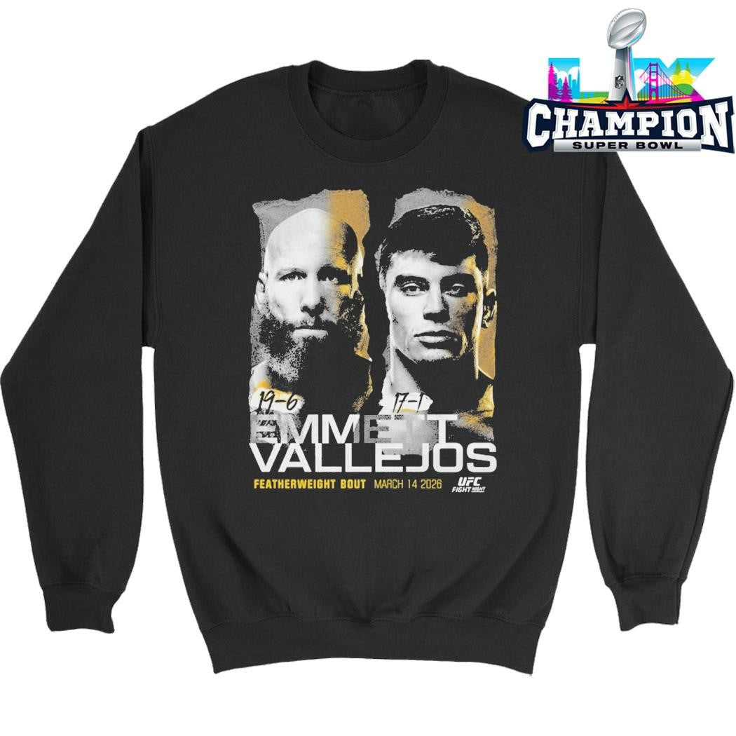 Ufc Fight Night Emmett Vs Vallejos Match Up Shirt