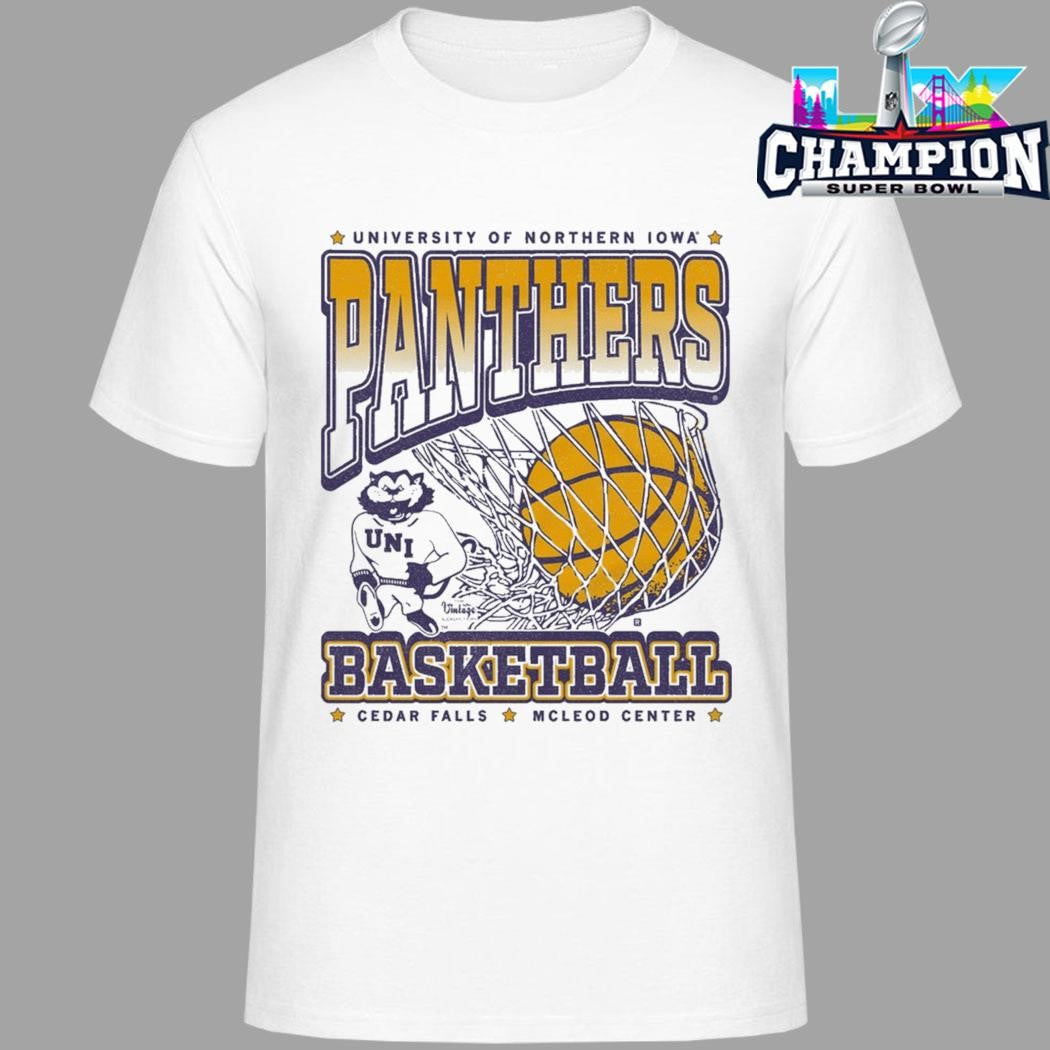 University Of Northern Iowa Panthers Basketball Cedar Falls Mcleod Center Shirt