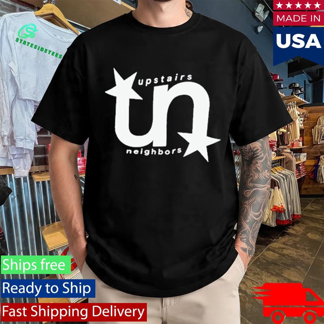 Upstairs Neighbors Black Logo Shirt