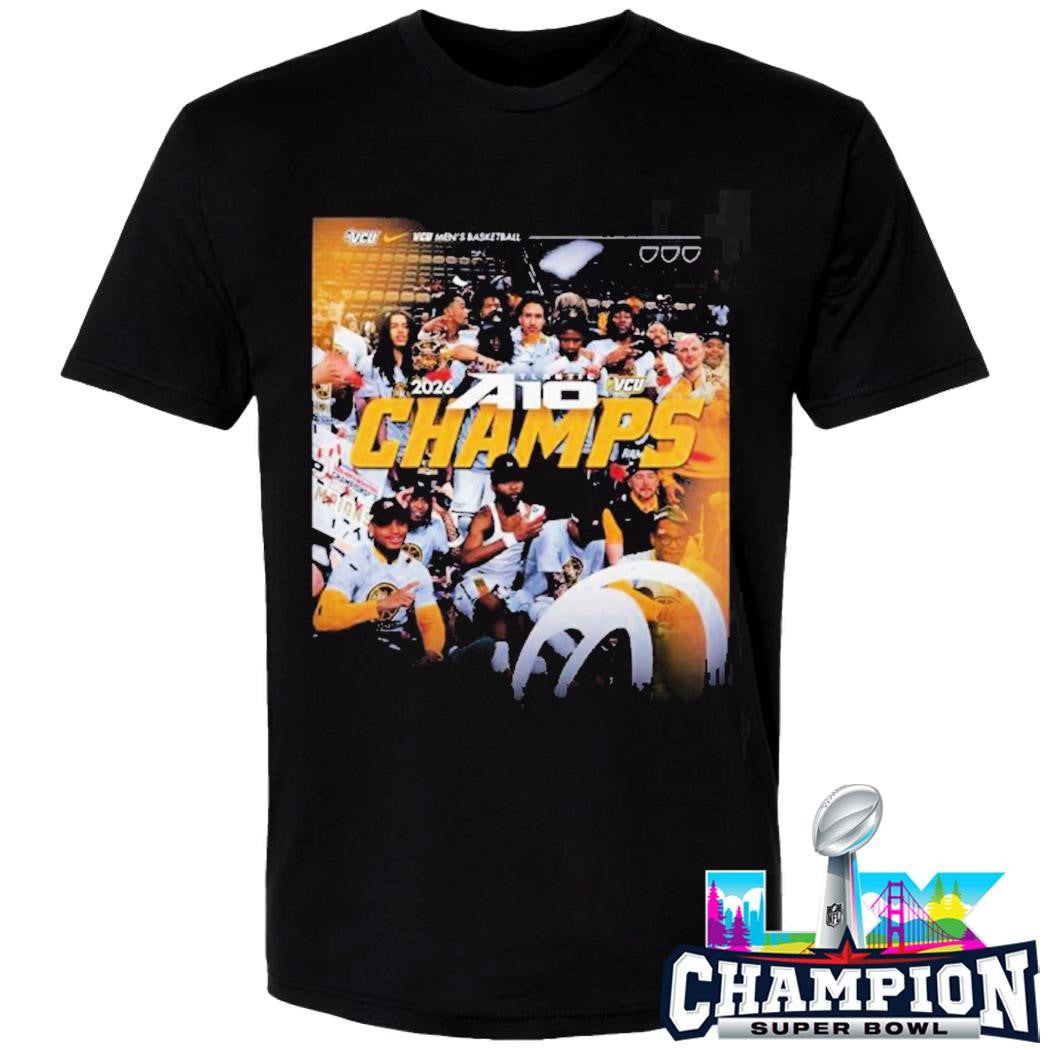 Vcu Rams Men’s Basketball 2026 Atlantic 10 Tournament Champions Shirt