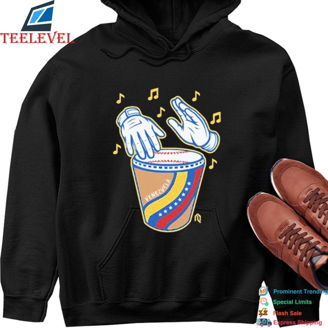 Venezuela Tambor Béisbol Hands T-shirts