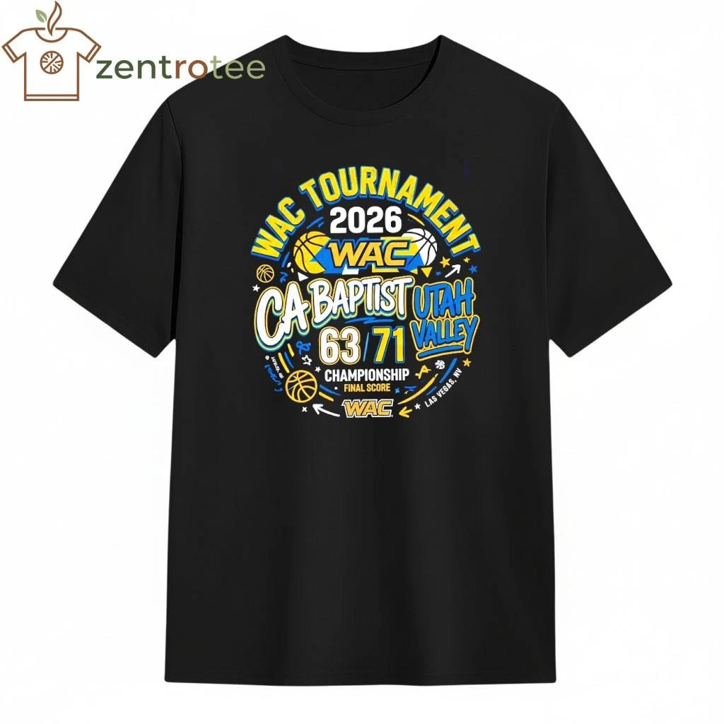 WAC tournament 2026 CA Baptist 63 Utah Valley shirt