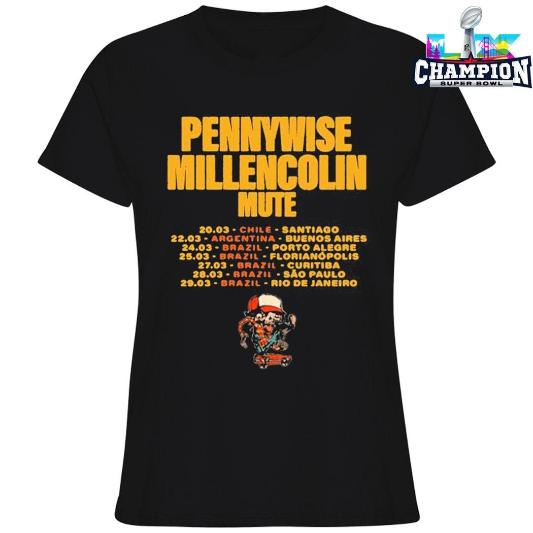 We Are One Tour Pennywise Millencolin Shirt