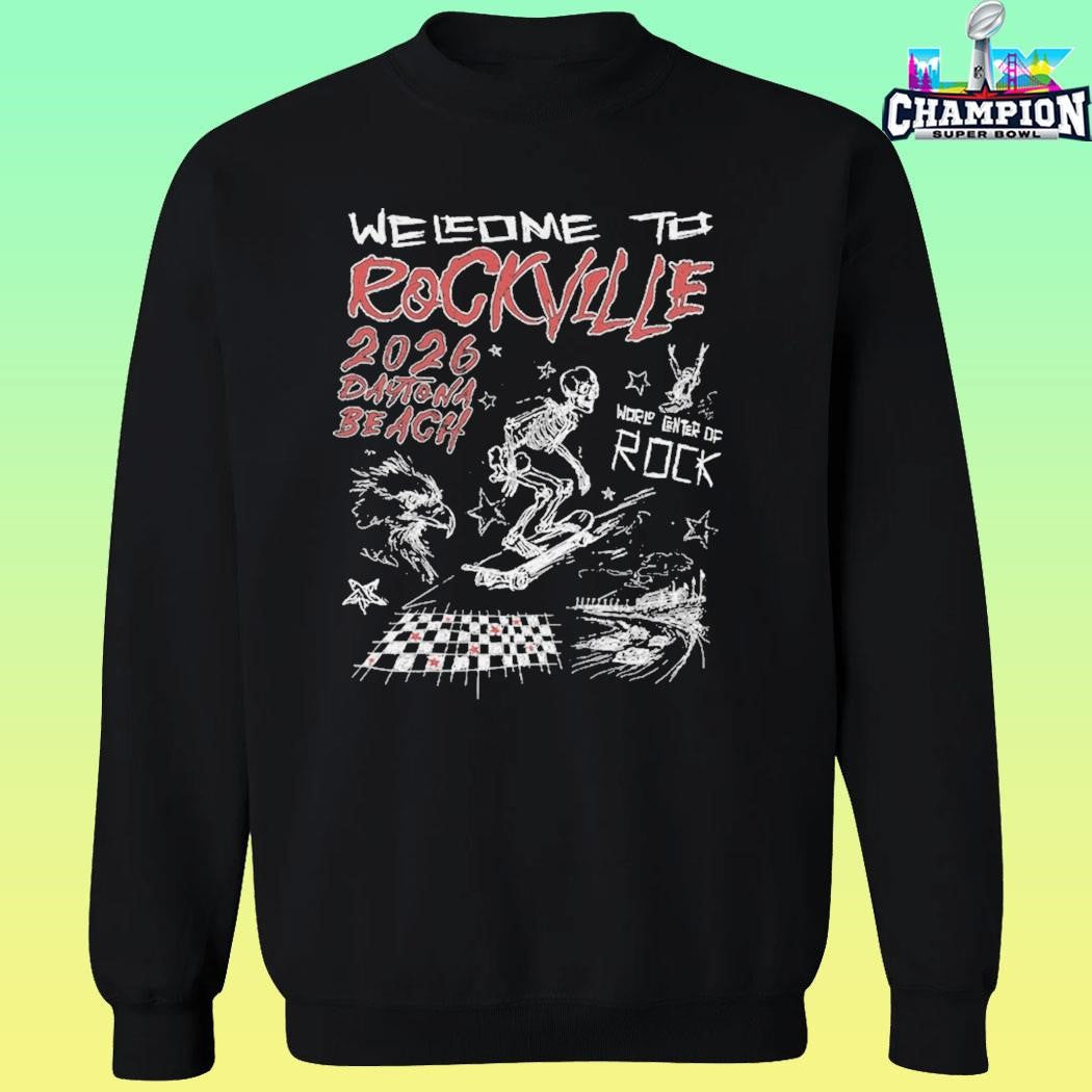Welcome To Rockville Rockville Doodle 2026 Daytona Beach Shirt