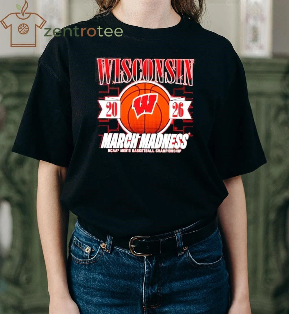 Wisconsin Badgers 2026 March Madness NCAA Men’s Basketball Championship ball shirt