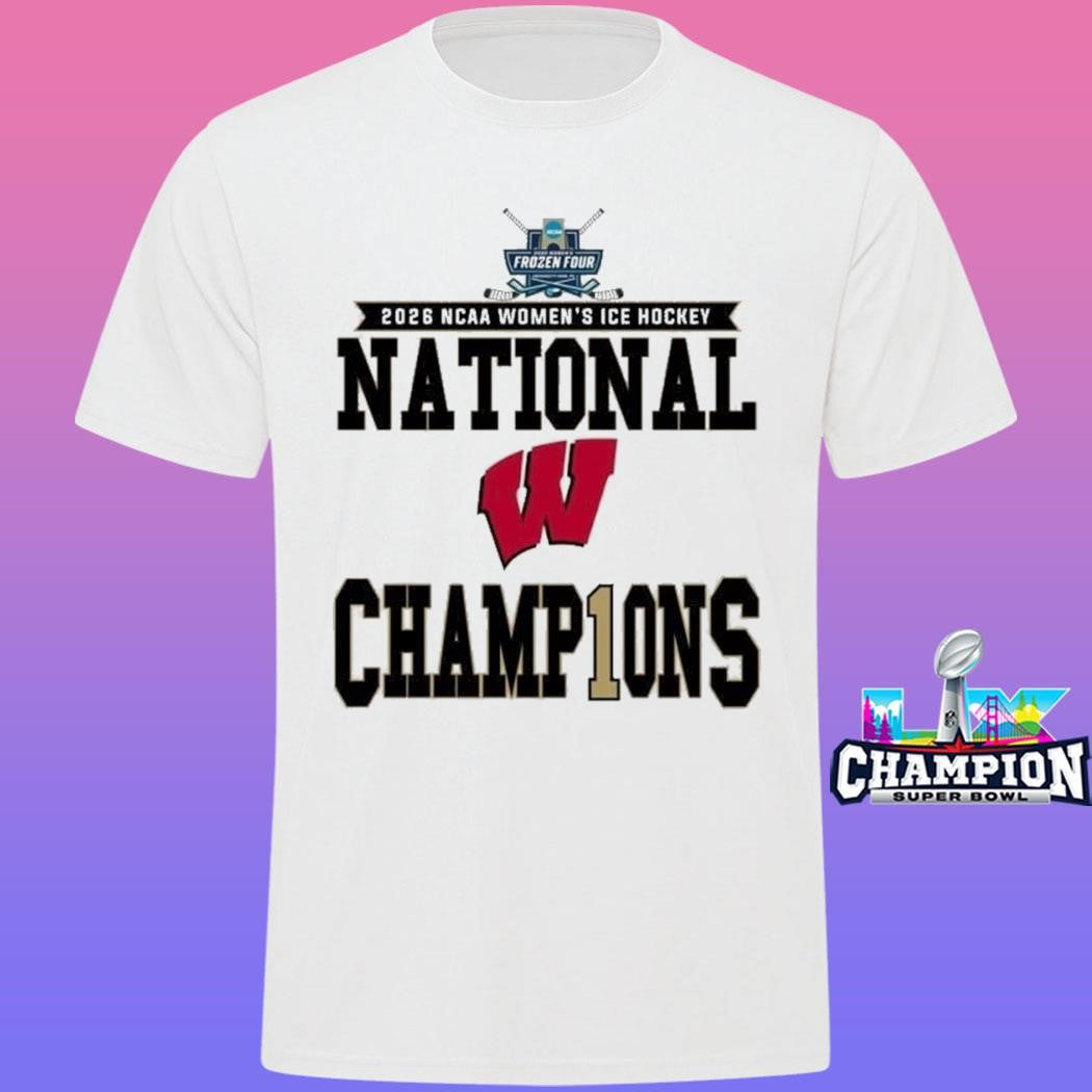 Wisconsin Badgers Women’s Ice Hockey 2026 National Champions Locker Room Shirt