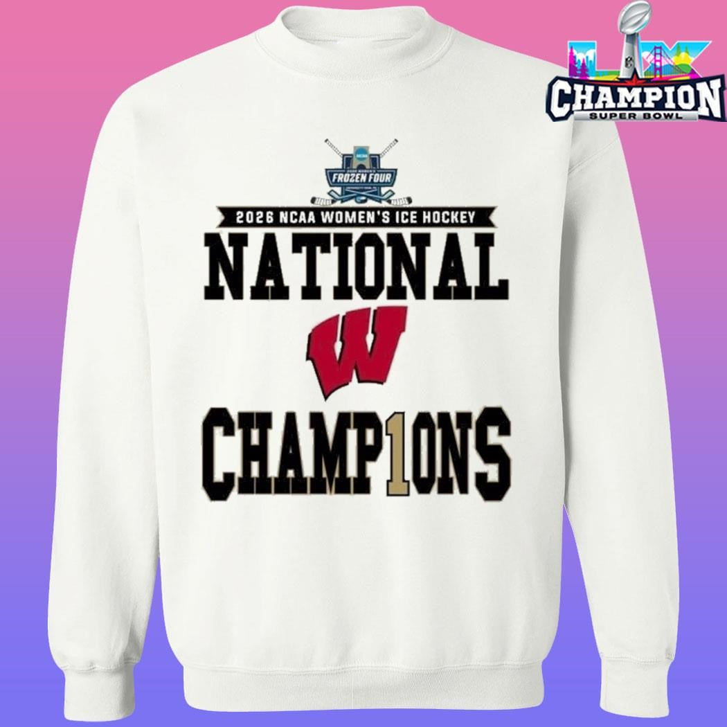 Wisconsin Badgers Women’s Ice Hockey 2026 National Champions Locker Room Shirt