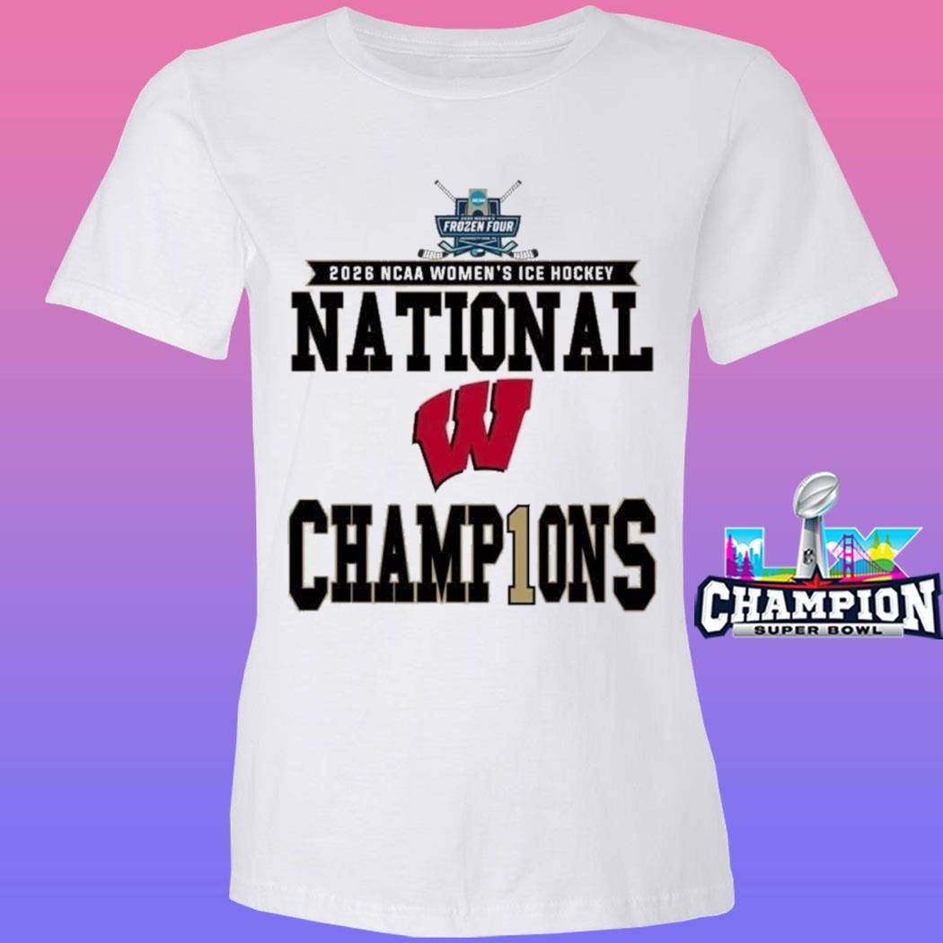 Wisconsin Badgers Women’s Ice Hockey 2026 National Champions Locker Room Shirt