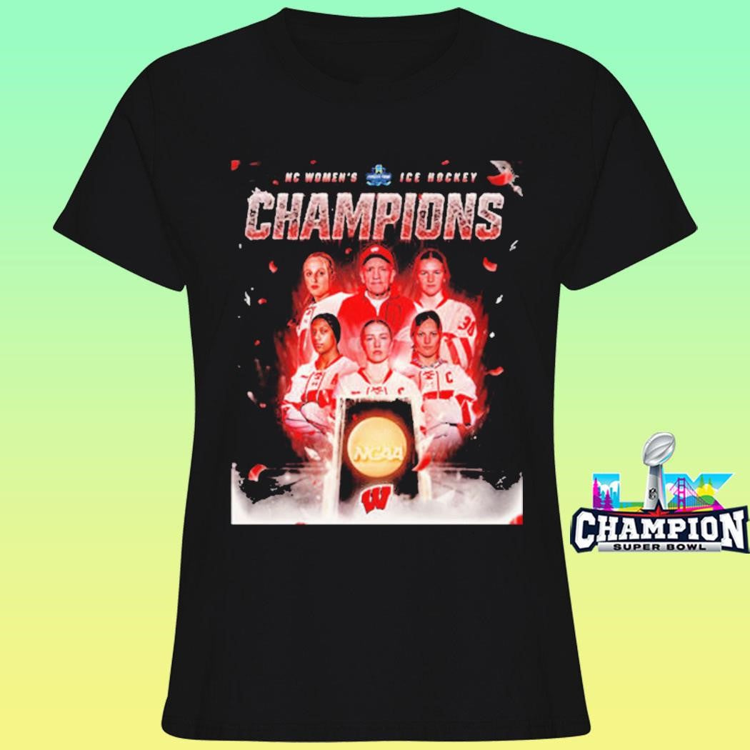 Wisconsin Badgers Women’s Ice Hockey National Champions 2026 Ncaa Frozen Four Shirt
