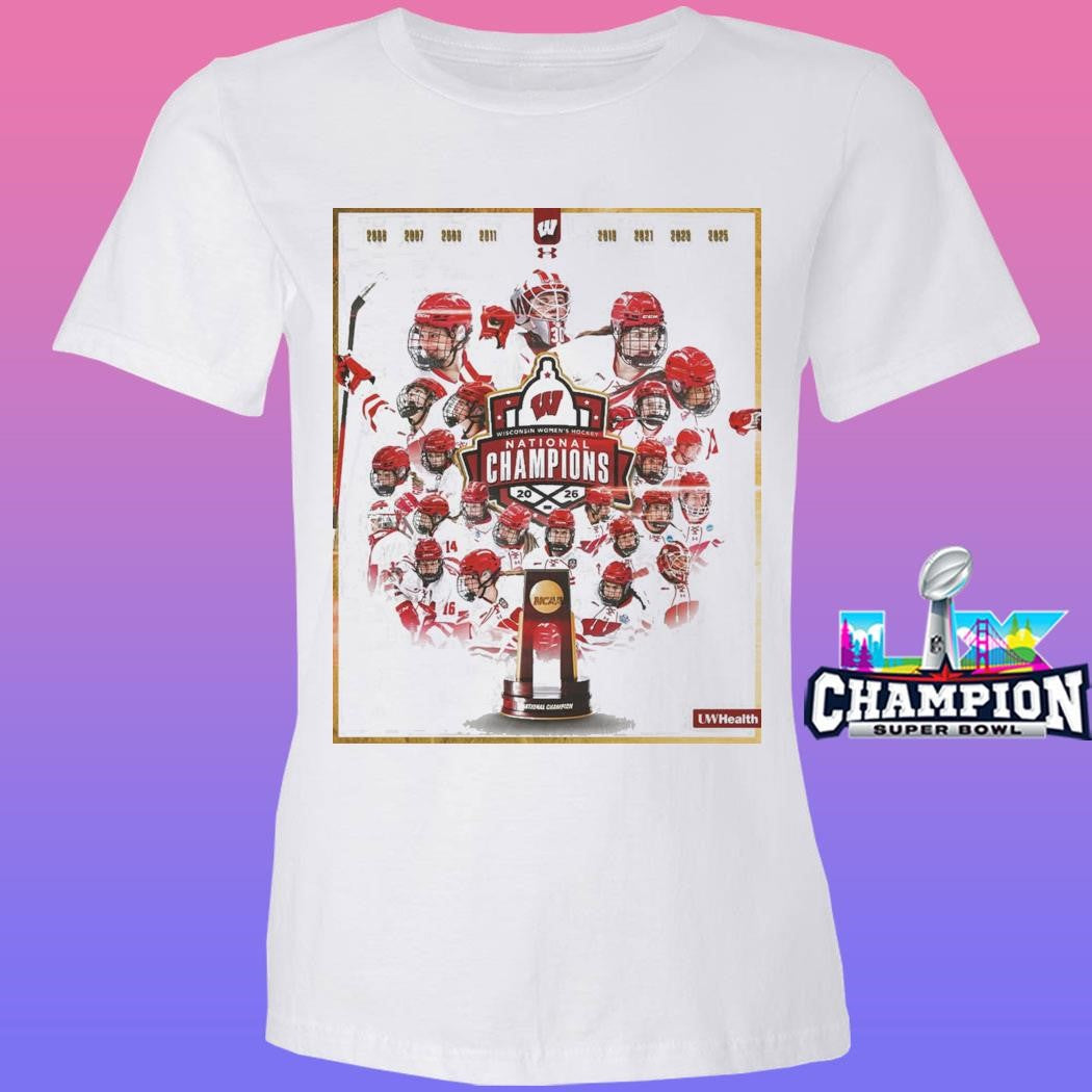 Wisconsin women’s hockey champions national championship 2026 shirt