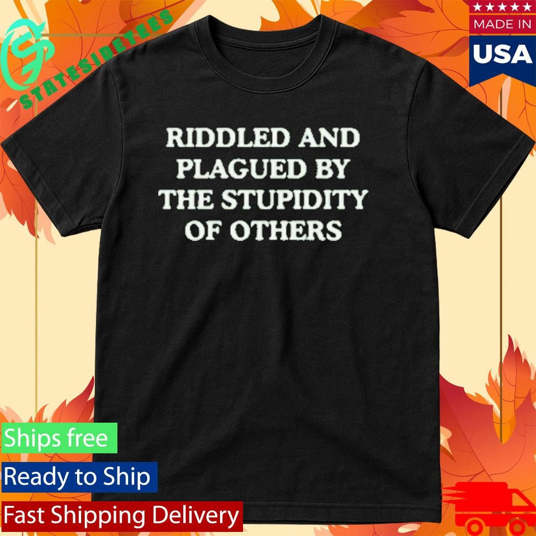 Wit Girl By Mads Mitch Riddled And Plagued Fitted Shirt
