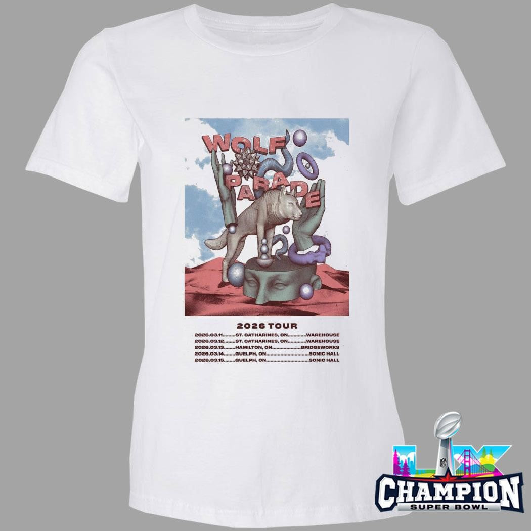 Wolf Parade Tour March 2026 Shirt