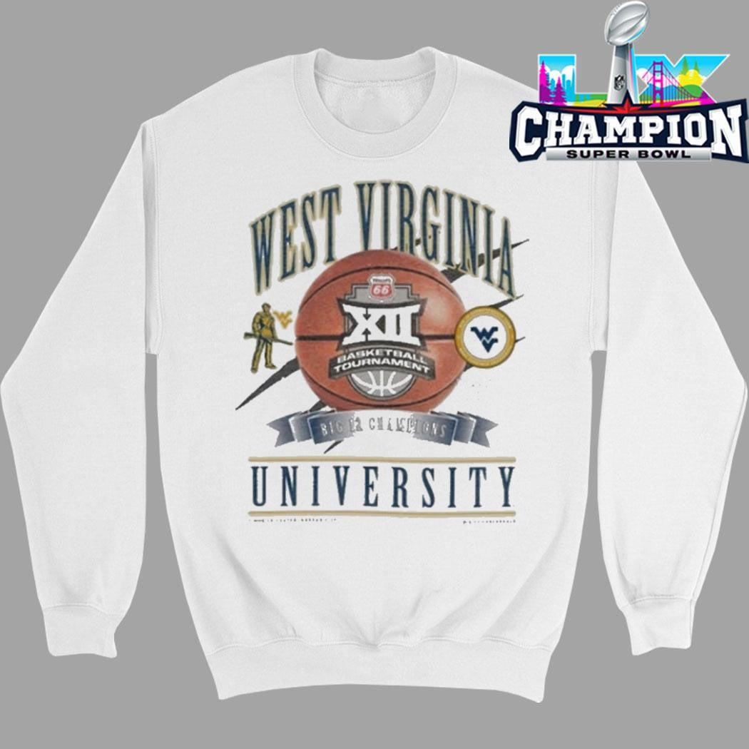 Wvu West Virginia Mountaineers Women’s Basketball 2026 Big 12 Tournament Champions New Era Locker Room Shirt