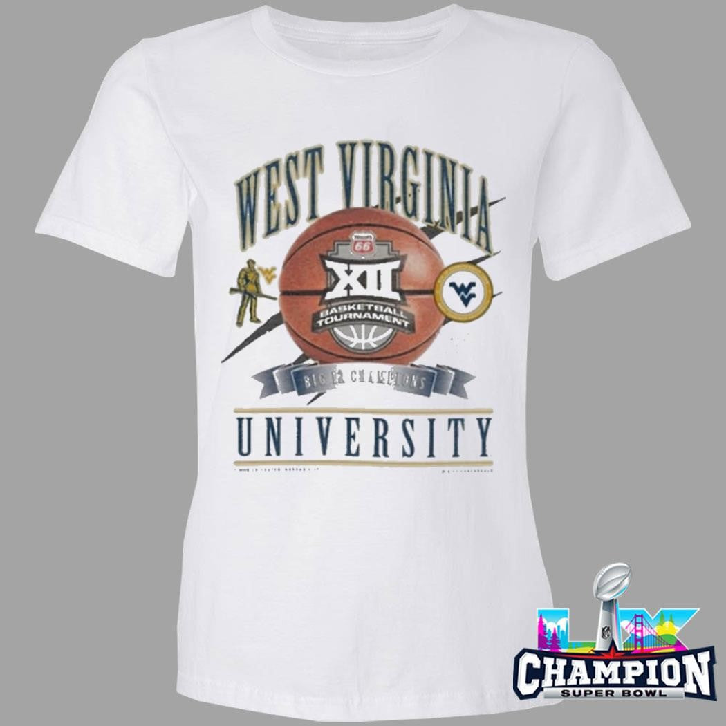 Wvu West Virginia Mountaineers Women’s Basketball 2026 Big 12 Tournament Champions New Era Locker Room Shirt