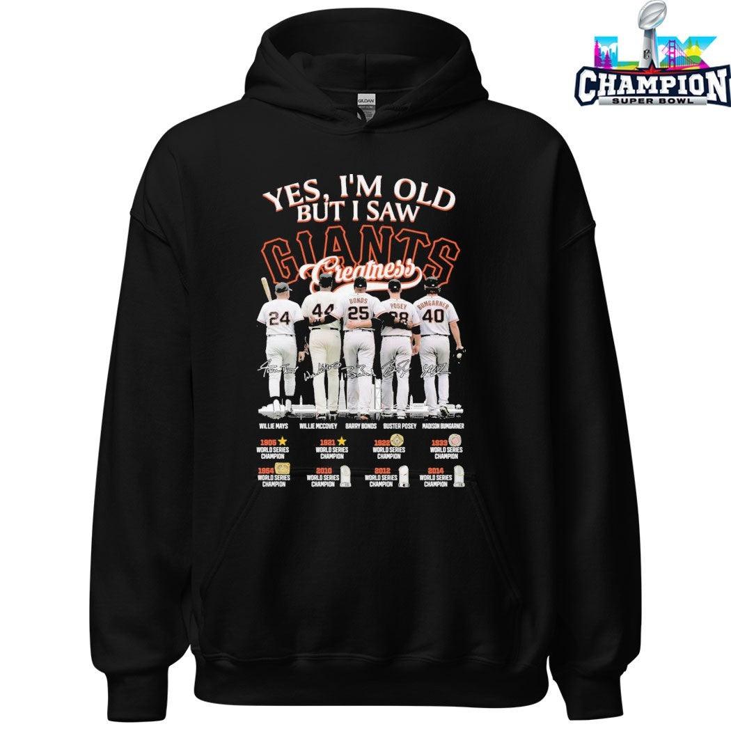 Yes I’m Old But I Saw San Francisco Giants World Series Champions Signatures T-shirts
