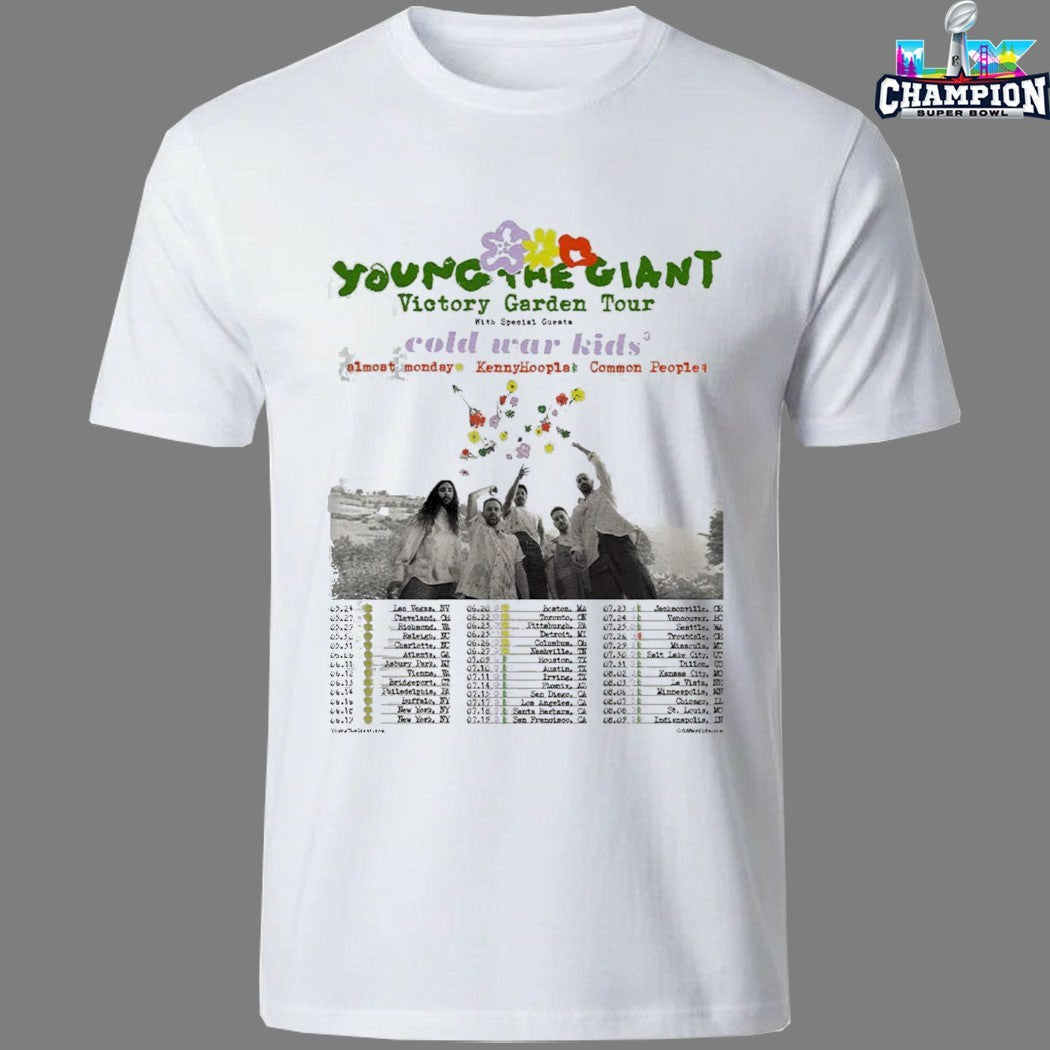 Young The Giant Victory Garden Tour 2026 Dates T-shirts