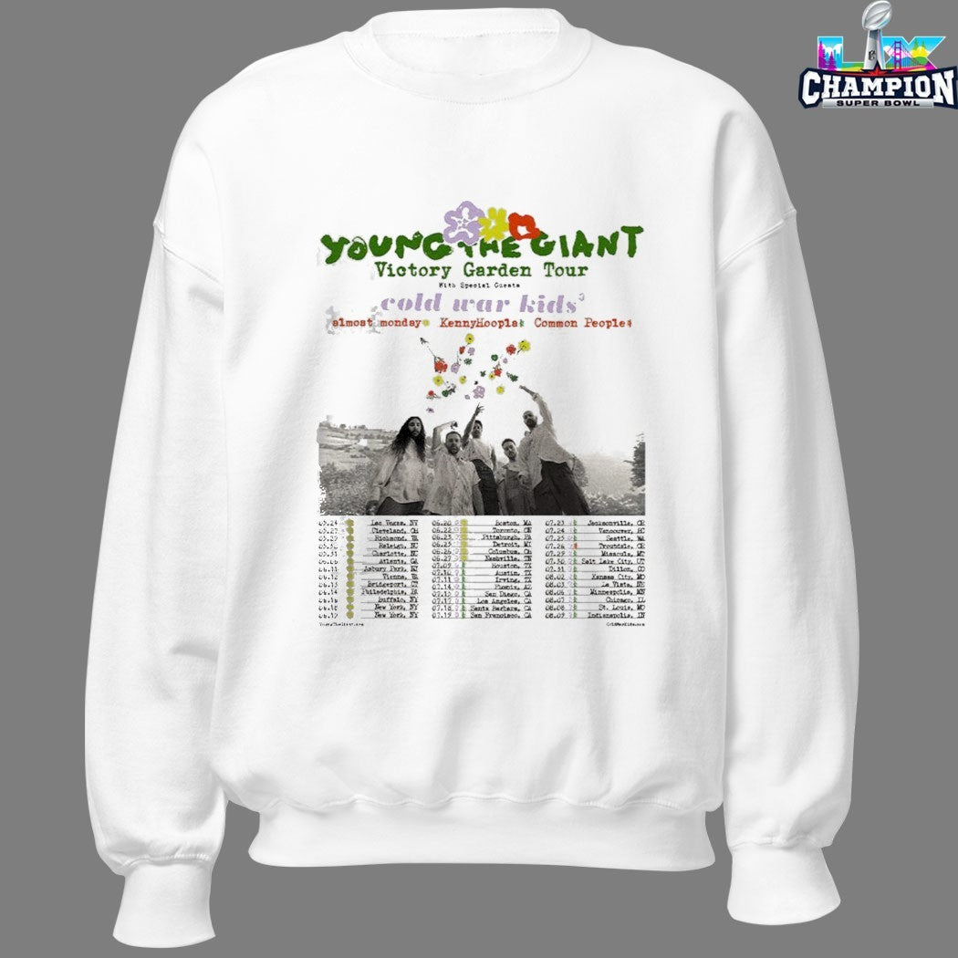Young The Giant Victory Garden Tour 2026 Dates T-shirts