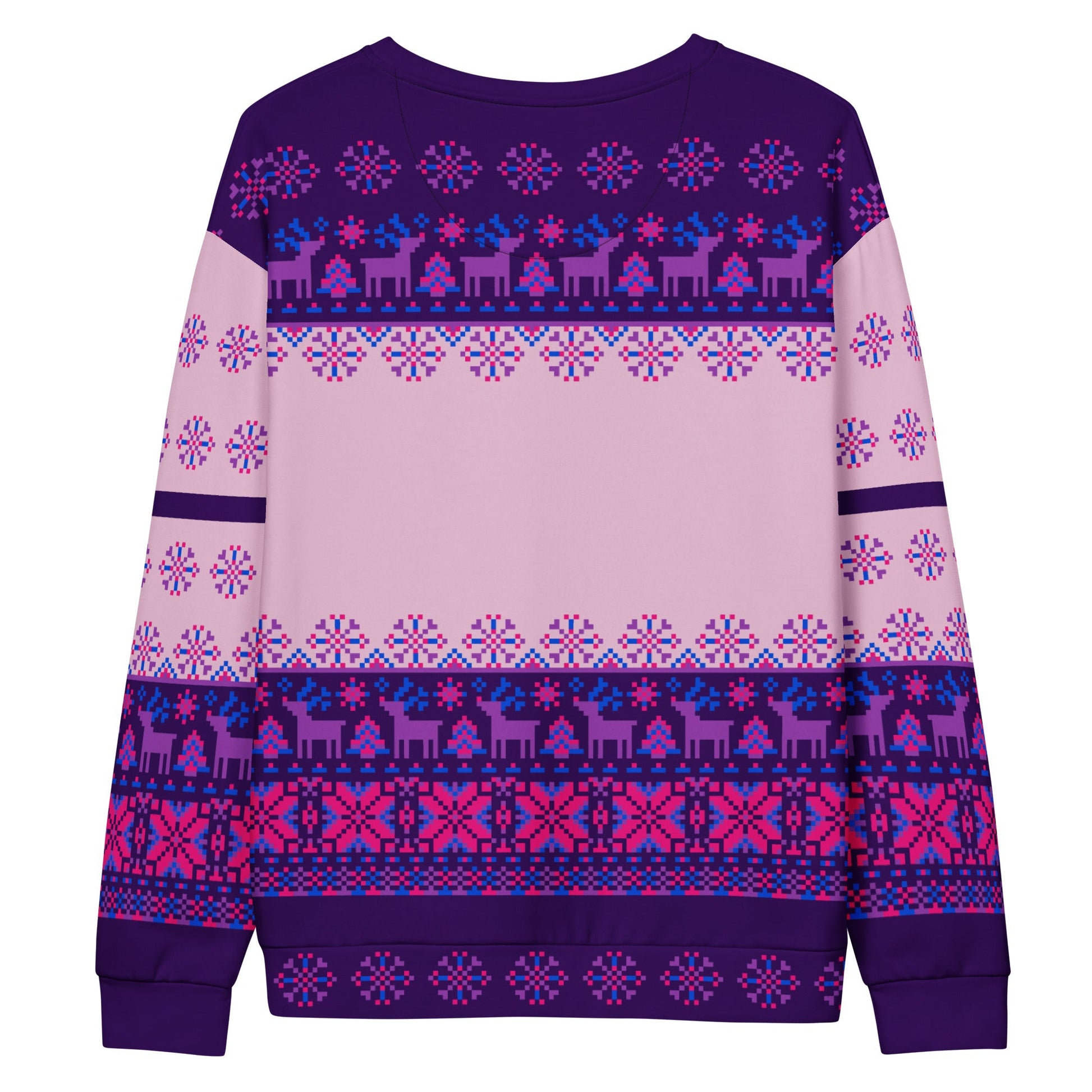 Merry Queermas Bisexual Pride Ugly Christmas Sweater