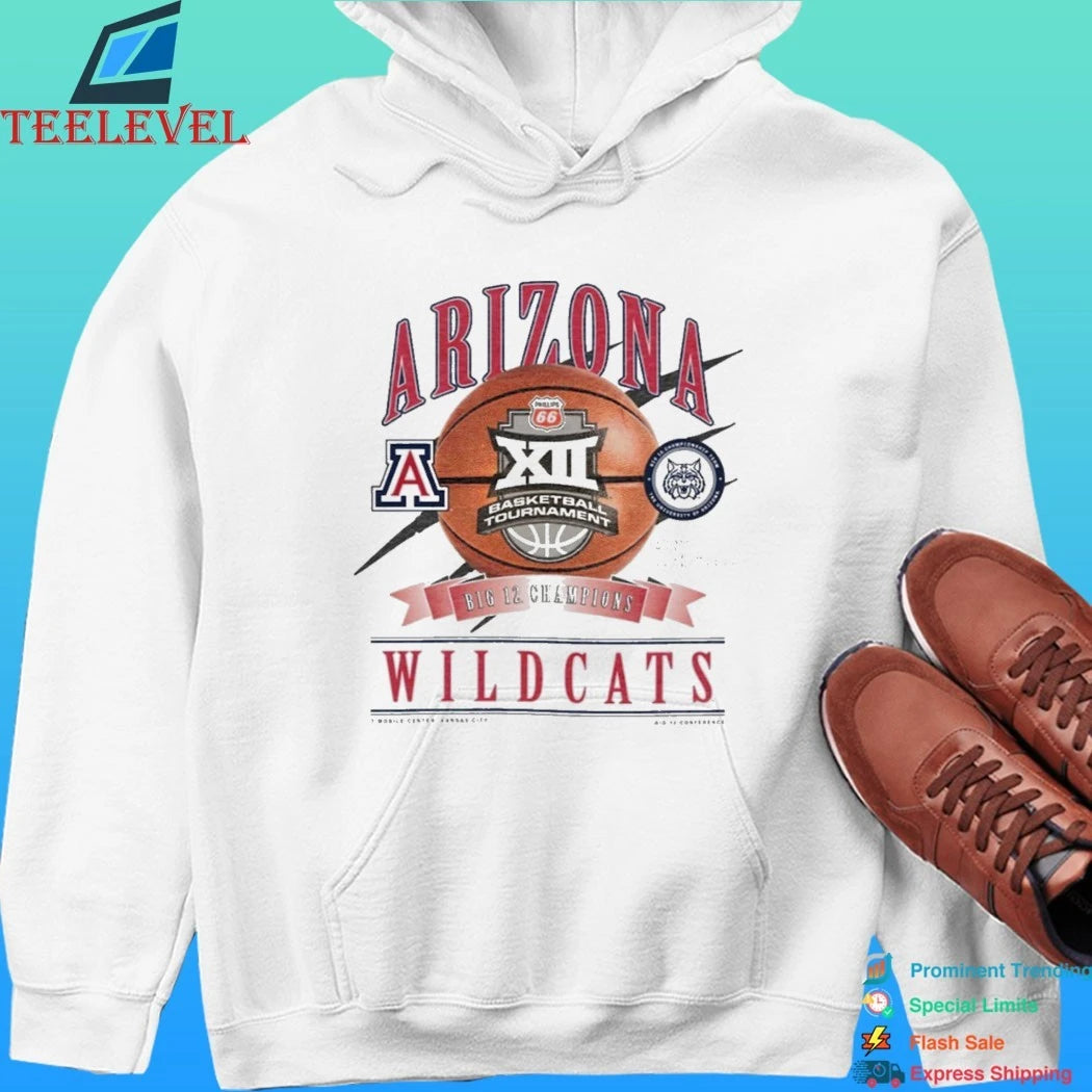 Arizona Wildcats 2026 Big 12 Mens Basketball Champions Locker Room Shirt