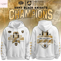 Army Black Knights CIC Trophy Champions 2025 Hoodie – White