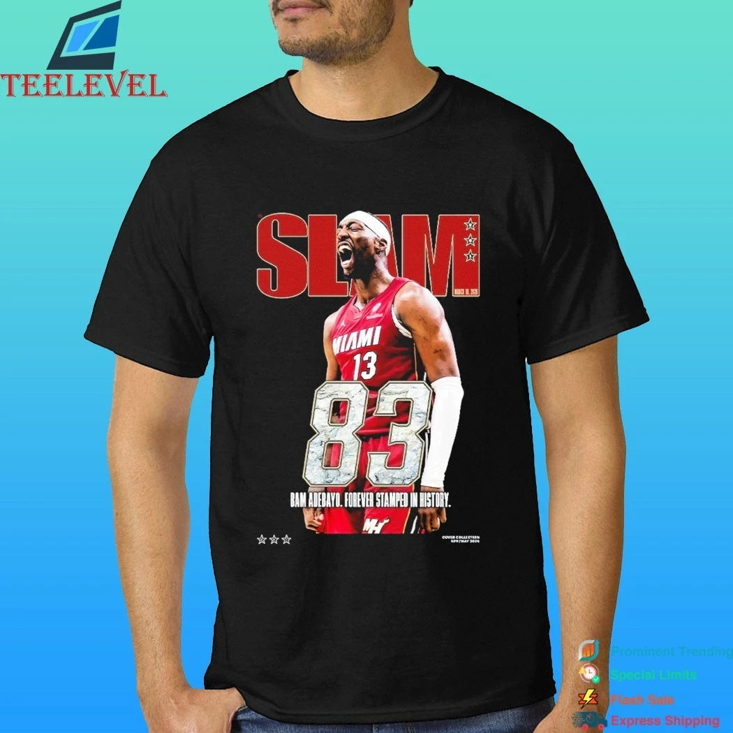 Bam Adebayo Miami Heat Slam 83 Points Cover Shirt
