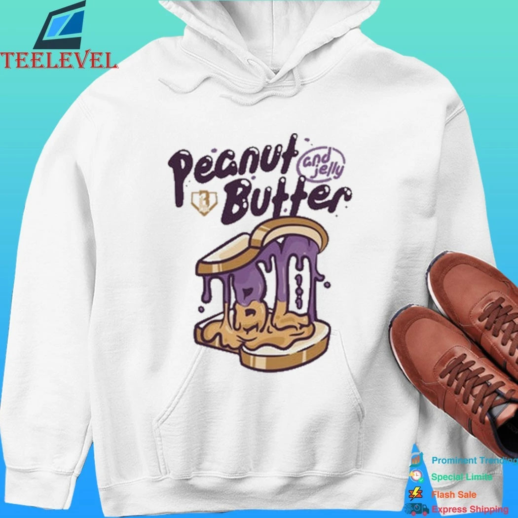 Baseball Lifestyle 101 Peanut Butter And Jelly Batters And Bread Shirt