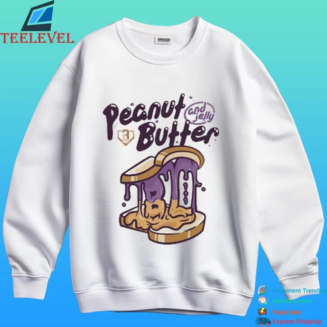 Baseball Lifestyle 101 Peanut Butter And Jelly Batters And Bread Shirt