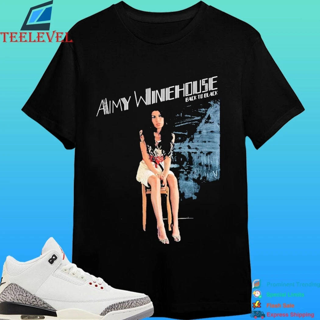 Camiseta Amy Winehouse Back To Black Shirt