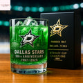 Dallas Stars 58th Anniversary Whiskey Glass