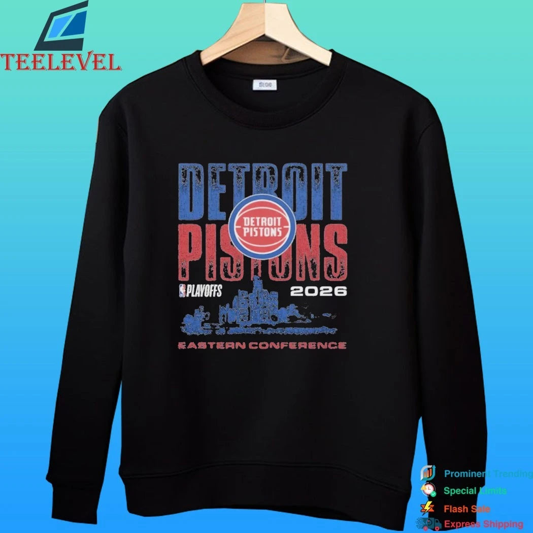 Detroit Pistons Playoffs ’26 Skyline Shirt