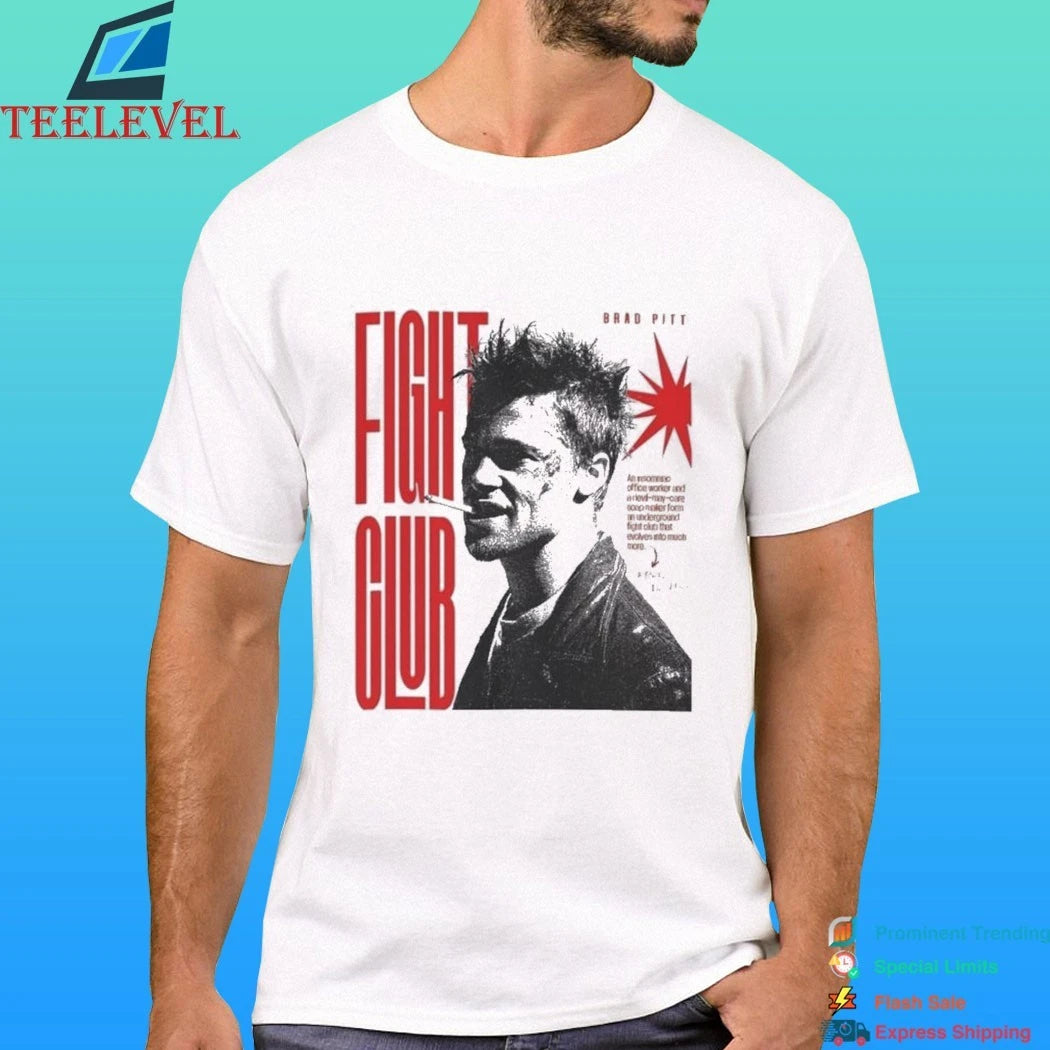 Fight Club Brad Pitt Smoking Shirt