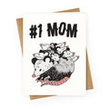 #1 Mom Opossum  Greeting Card