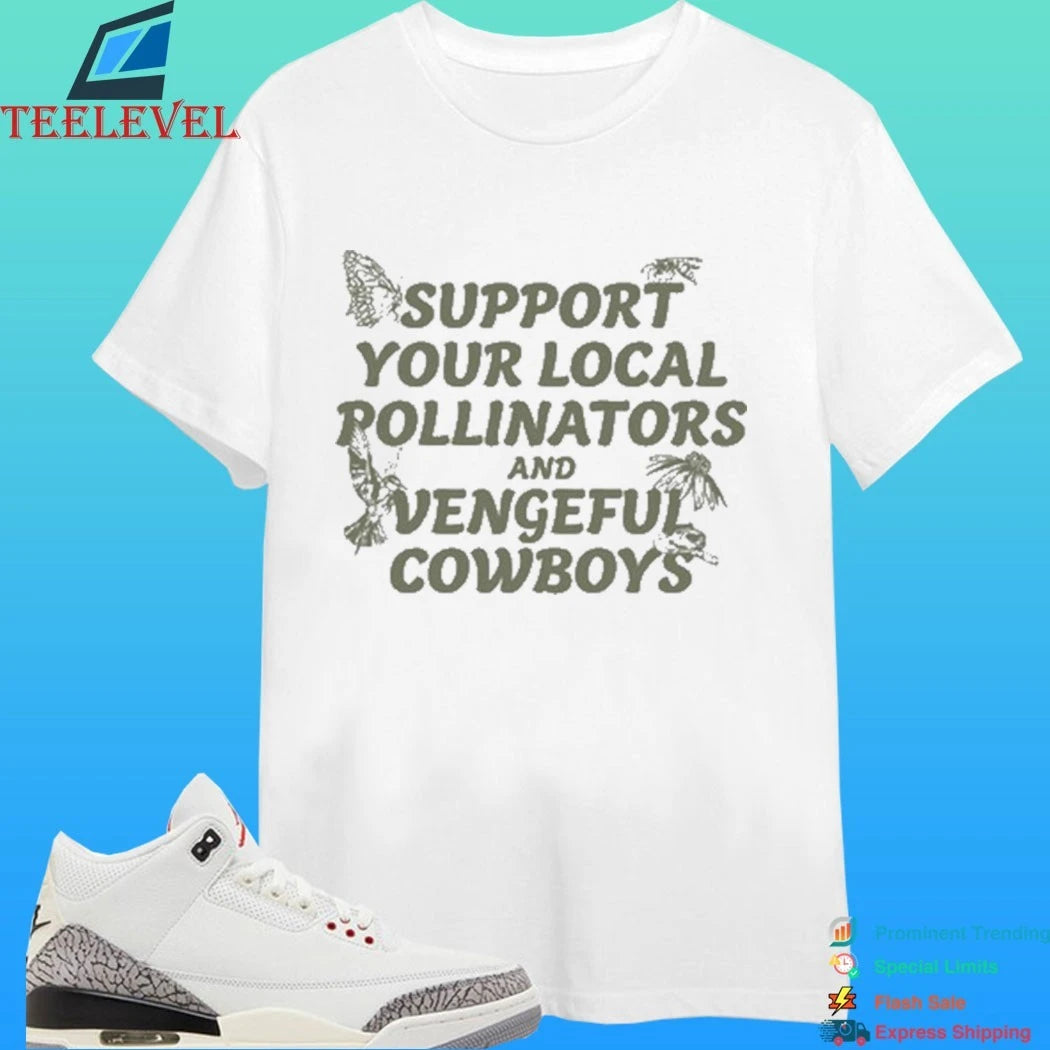 Hangman Adam Page Support Your Local Pollinators And Vengeful Cowboys Shirt