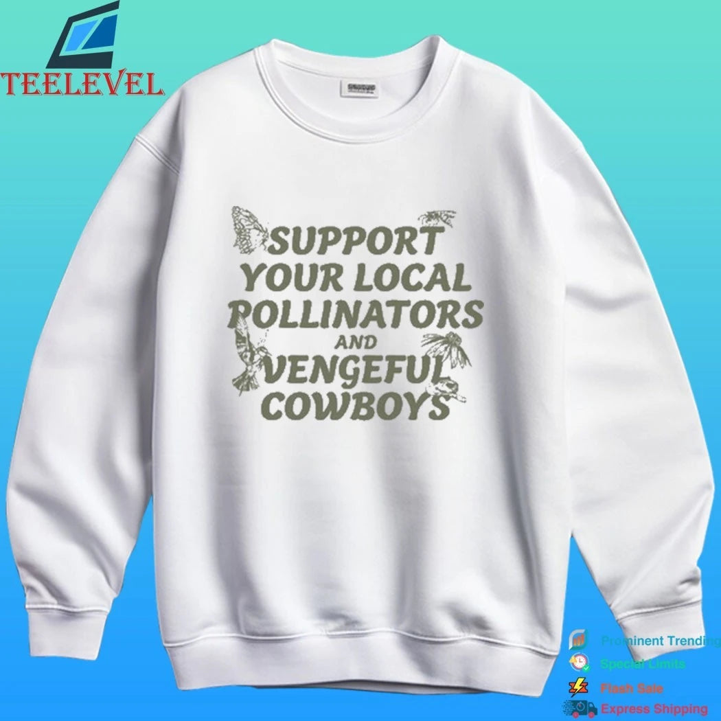 Hangman Adam Page Support Your Local Pollinators And Vengeful Cowboys Shirt