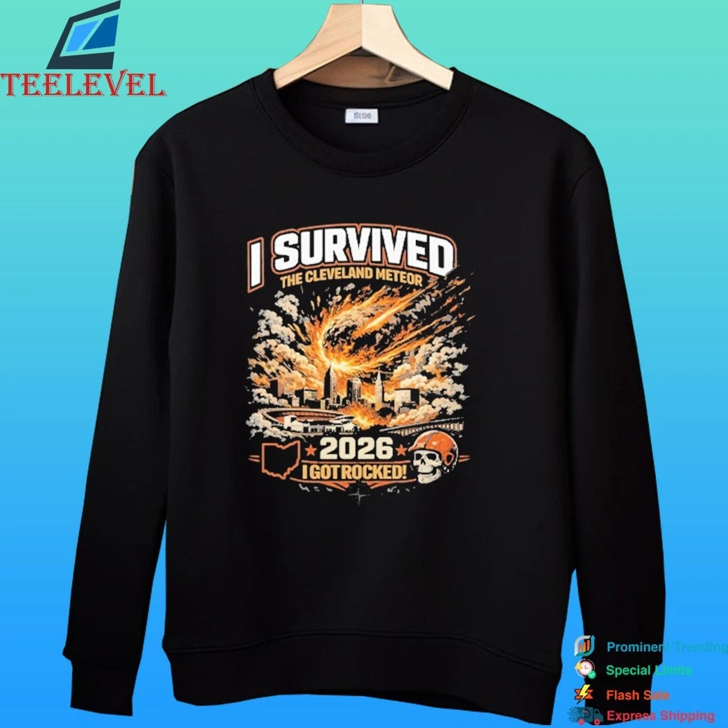 I Survived The Cleveland Meteor 2026 I Got Rocked Shirt