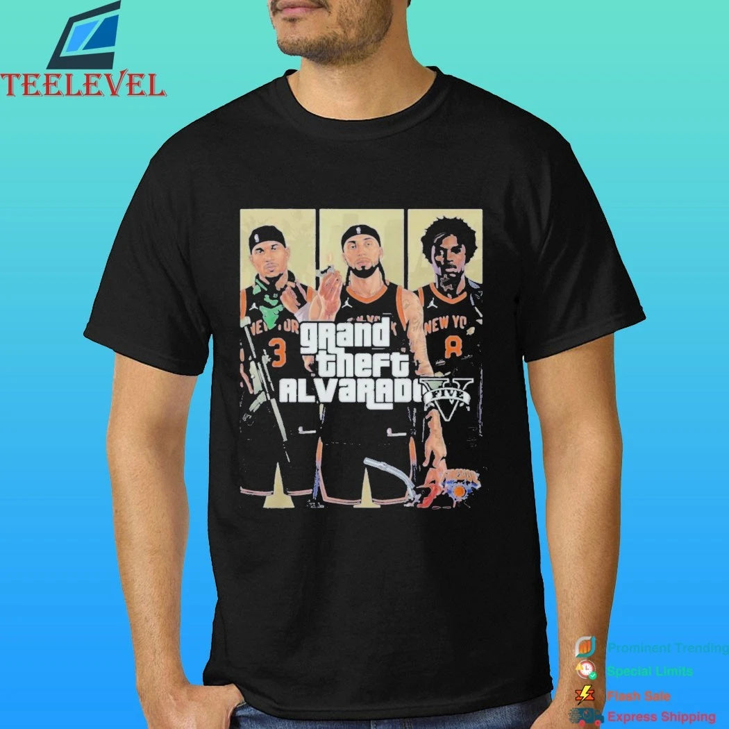 Jose, Og, &amp; Josh Propel The Knicks Grand Theft Alvarado Shirt