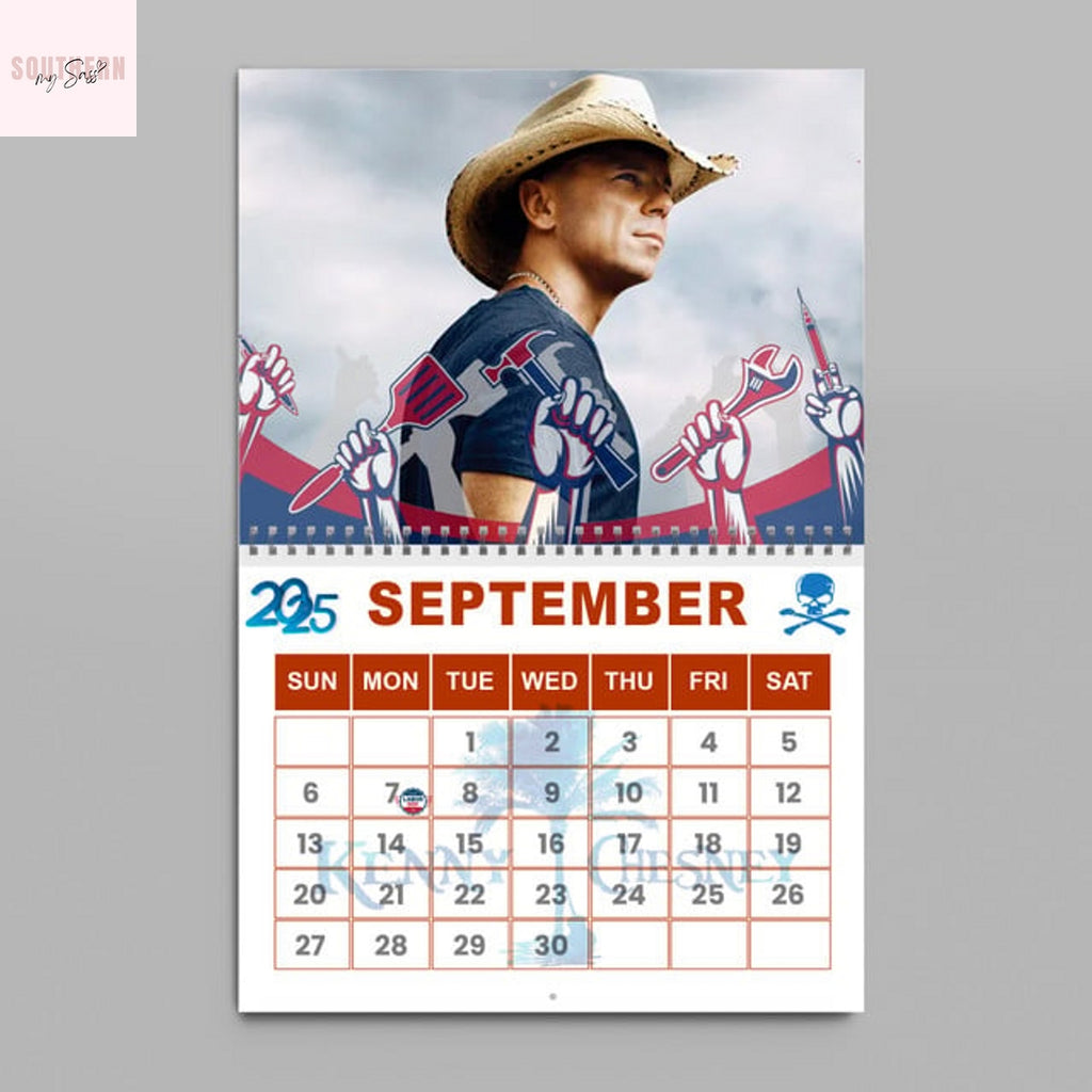Kenny Chesney 2026 Wall Calendar