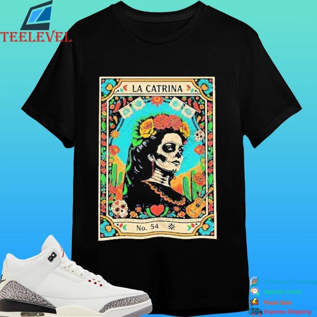 La Catrina Lottery Day Of The Dead &amp; Mexican Folk Art Shirt