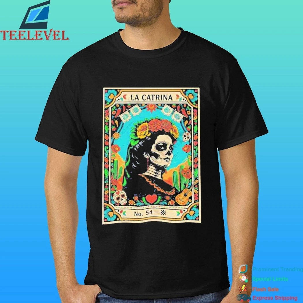 La Catrina Lottery Day Of The Dead &amp; Mexican Folk Art Shirt