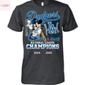 Los Angeles Dodgers 2025 National League Champions Back 2 Back Unisex T-Shirt