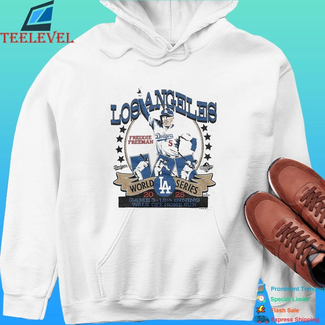 Los Angeles Dodgers Freddie Freeman Gray 2026 Gold Collection Walk Off Shirt