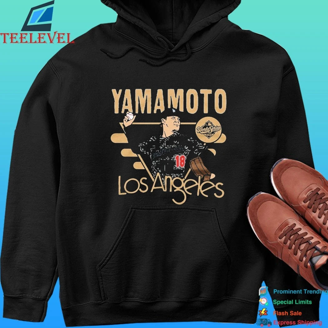 Los Angeles Dodgers Yoshinobu Yamamoto Royal 2026 Gold Collection World Series Mvp Shirt