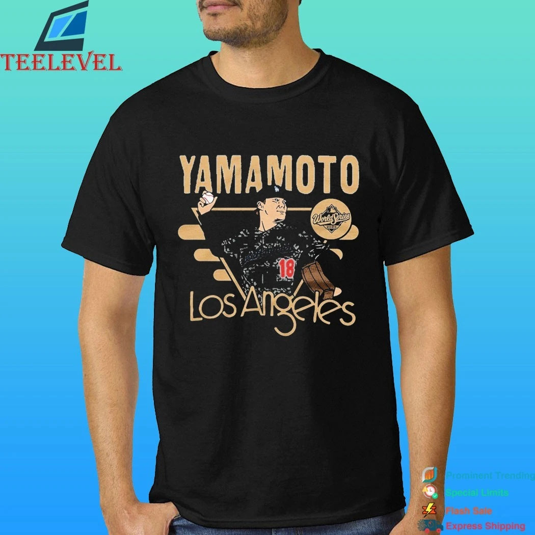 Los Angeles Dodgers Yoshinobu Yamamoto Royal 2026 Gold Collection World Series Mvp Shirt