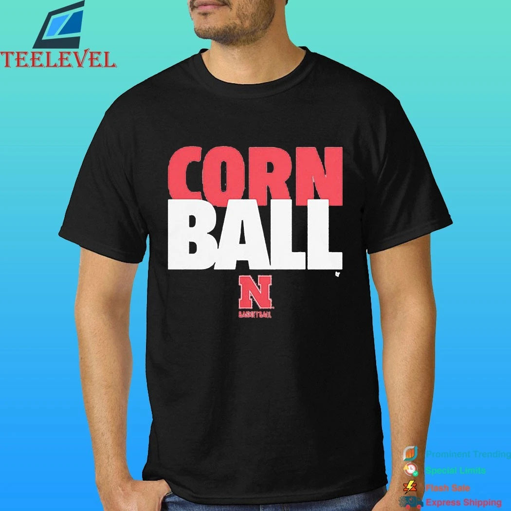 Nebraska Basketball Corn Ball Shirt