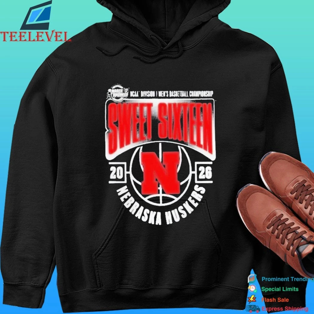 Nebraska Huskers 2026 Ncaa Men’s Basketball Tournament March Madness Sweet 16 Shirt