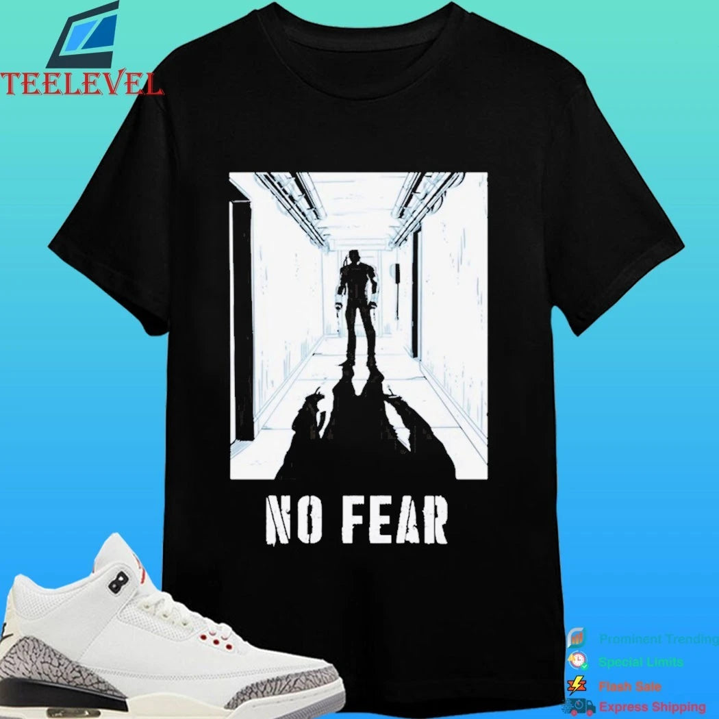 No Fear Redux Shadow Of A Person Stands At The End Of The Corridor Shirt