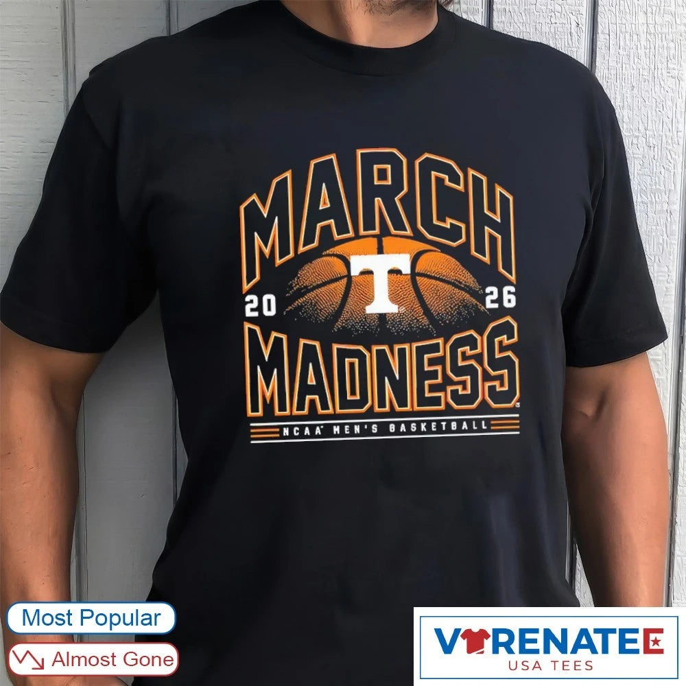 Official 2026 NCAA Men’s Basketball March Madness Tennessee Fan T-Shirt