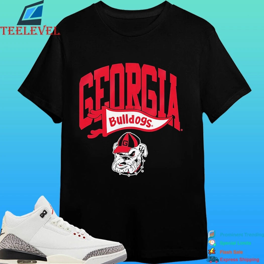 Outerstuff Toddlers’ University Of Georgia Wavy Pennant Graphic Shirt